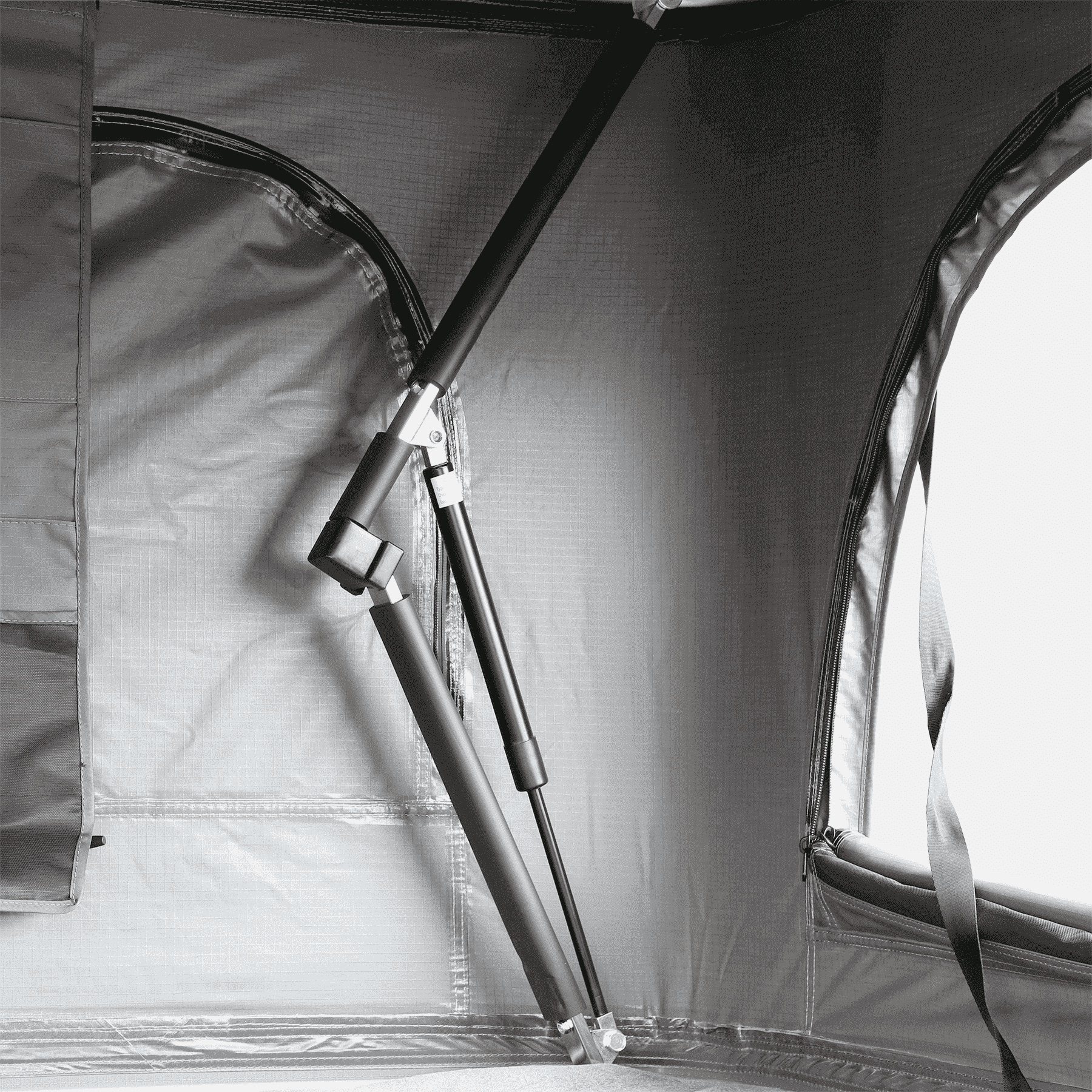 Horntools Roof Tent Dampers Stainless Steel Black Themis PopUp