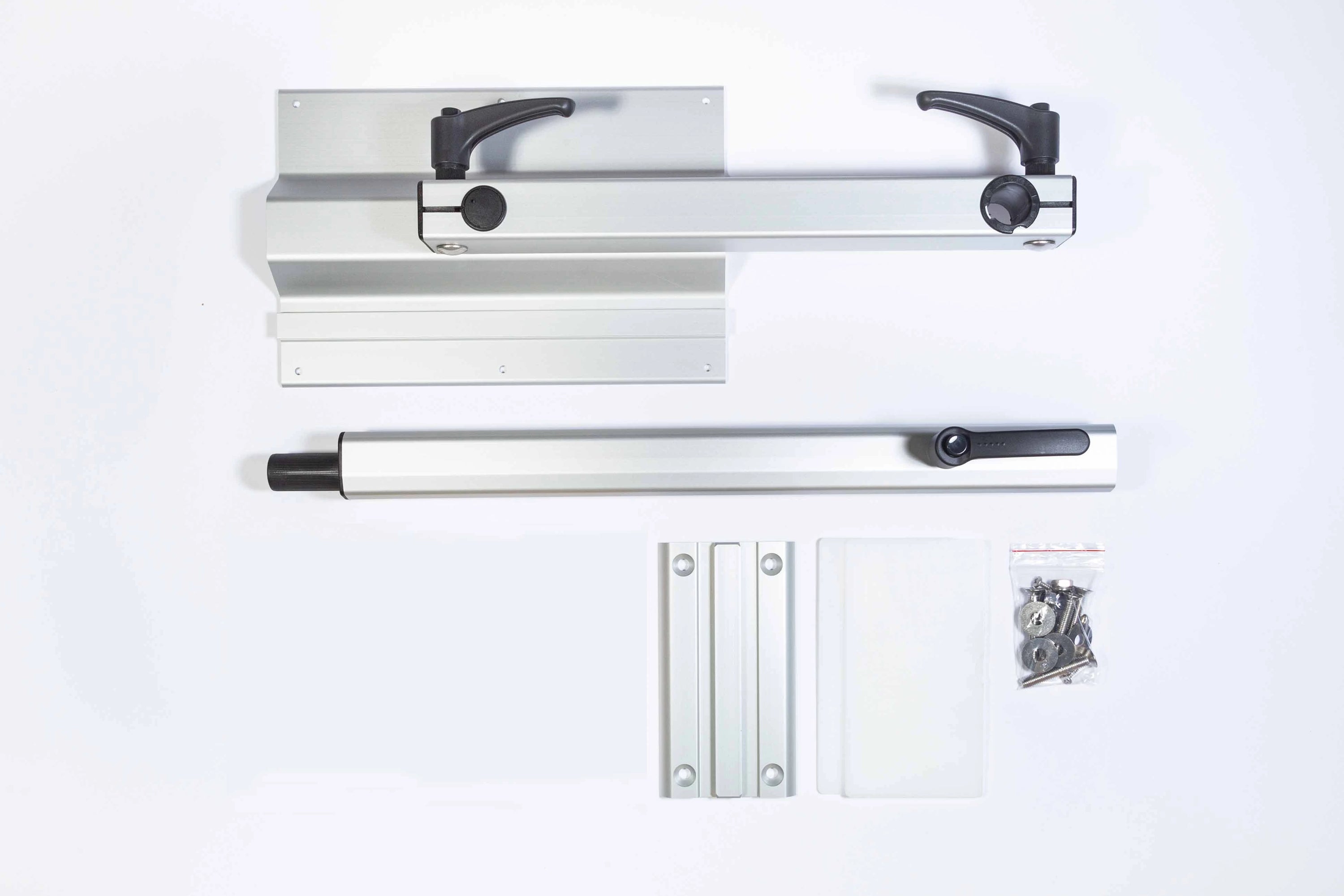 Lagun Tischgestell Set mit 400mm Tischbein - Silber