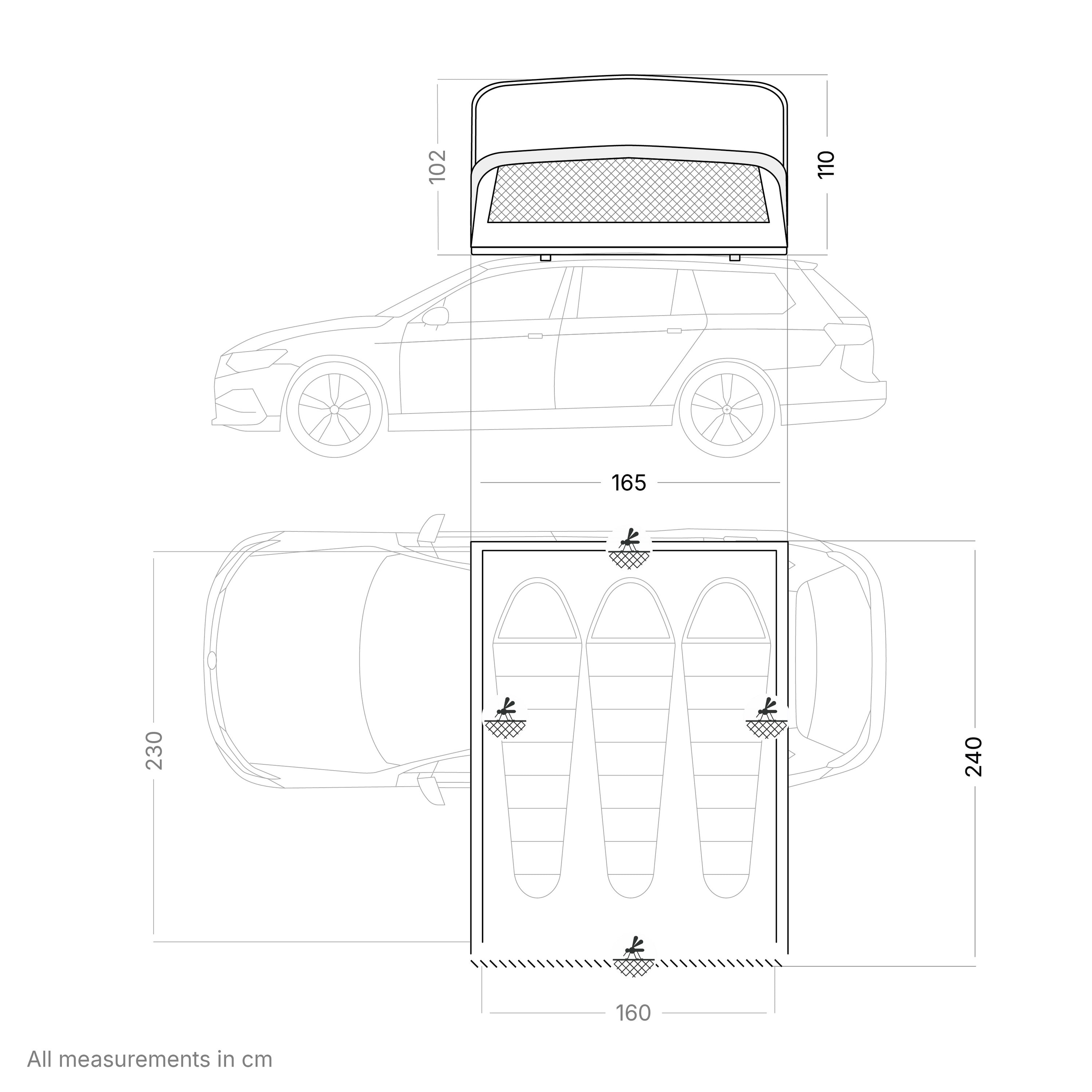 qeedo Freedom Compact 3: The light and compact roof tent for three