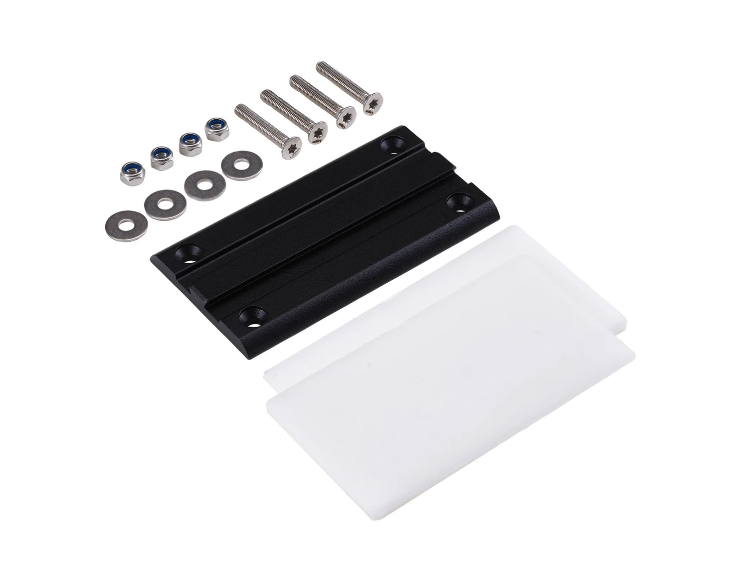 Lagun Tischgestell Set mit 700mm Tischbein - Schwarz