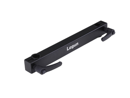Lagun Table Leg System with Swiveling &amp; Foldable Under-Table Mounting Plate - Black