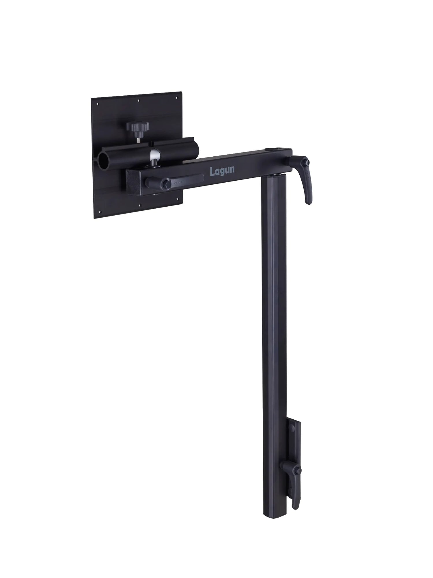 Lagun under table mounting plate with rotating and folding axis