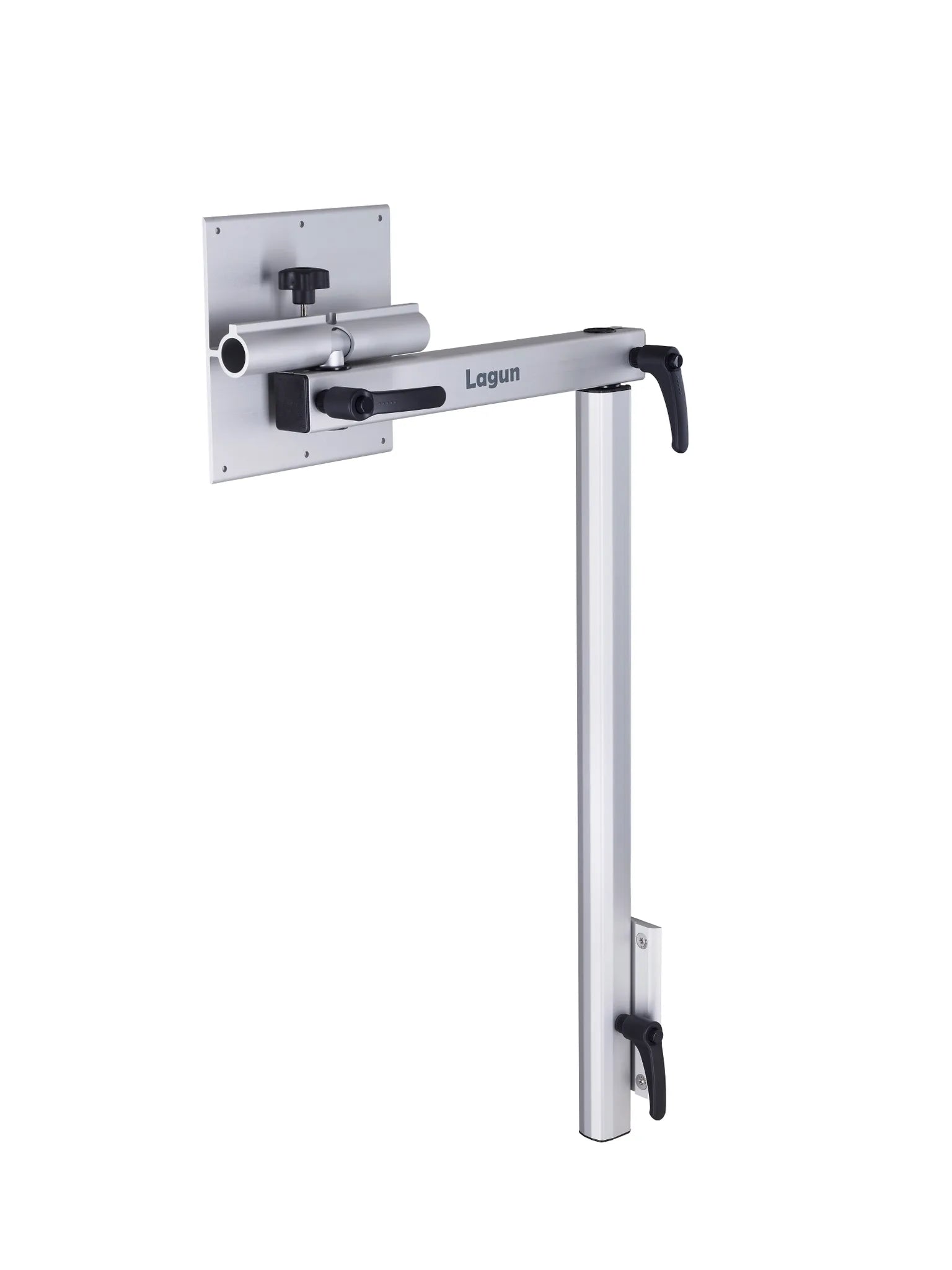 Lagun under table mounting plate with rotating and folding axis