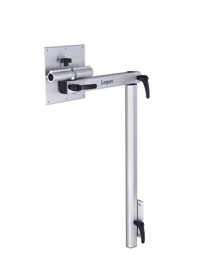 Lagun under table mounting plate with rotating and folding axis