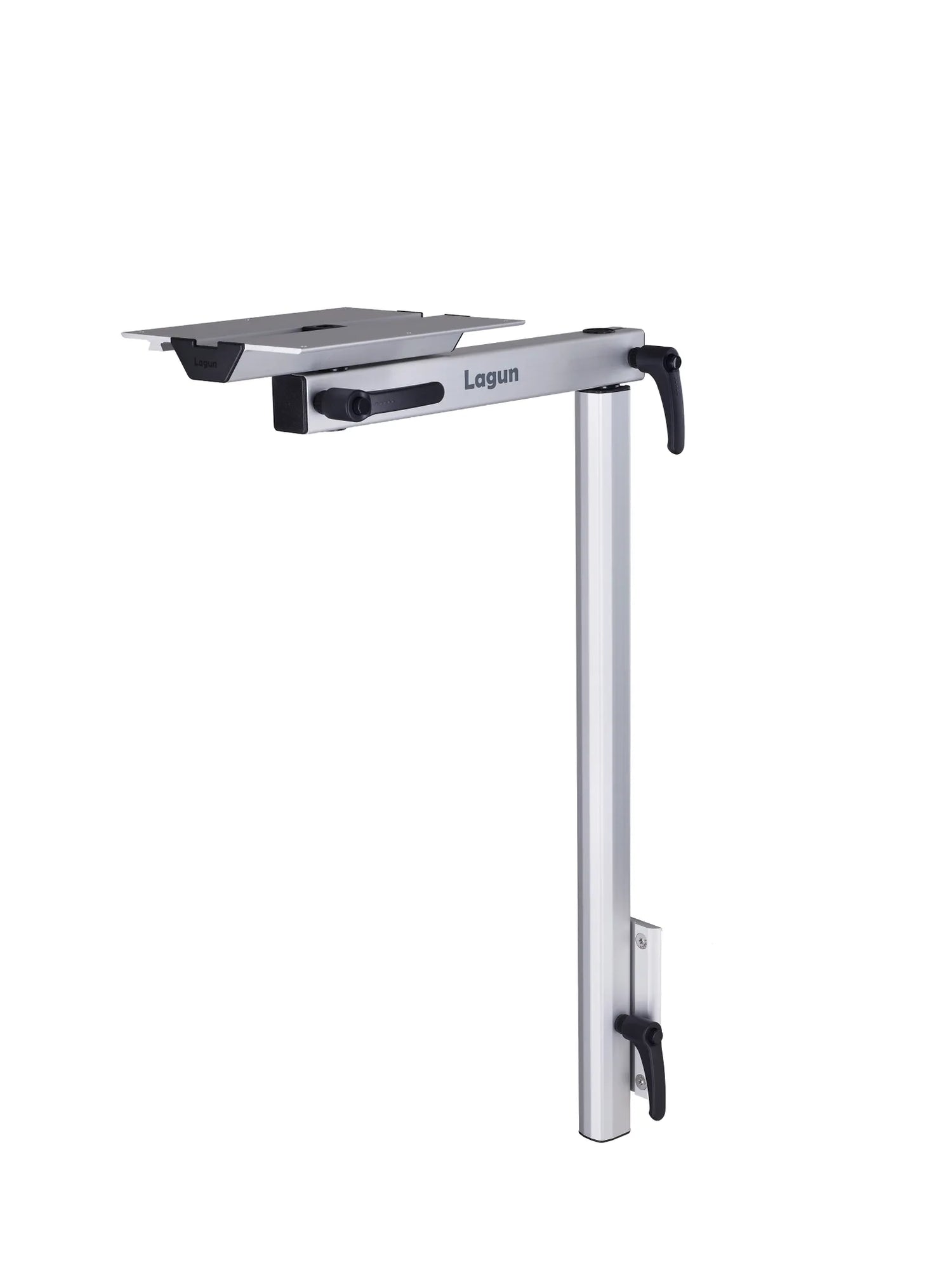 Lagun Tischgestell Set mit 700mm Tischbein - Silber