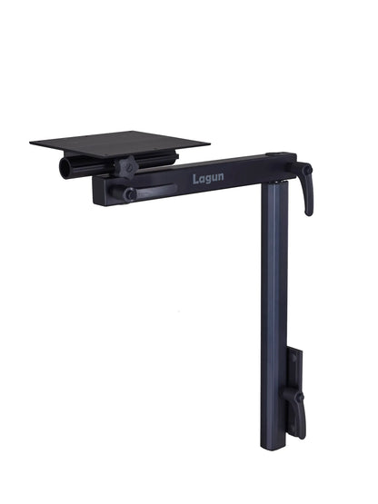 Lagun Table Leg System with Swiveling &amp; Foldable Under-Table Mounting Plate - Black