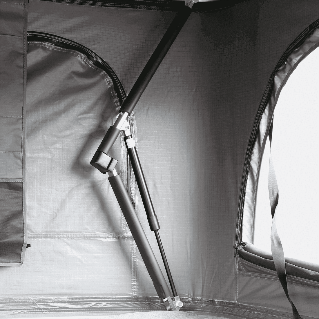 Horntools Dachzelt Dämpfer Edelstahl Schwarz Themis PopUp