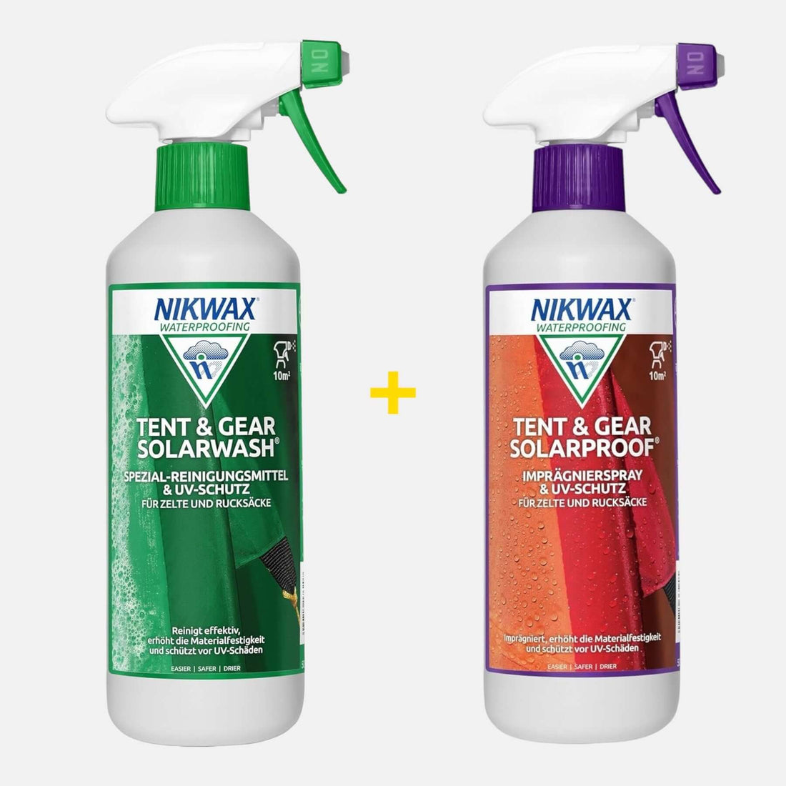 2er-Set Tent &amp; Gear SolarWash und SolarProof – Originalbild von Horntools