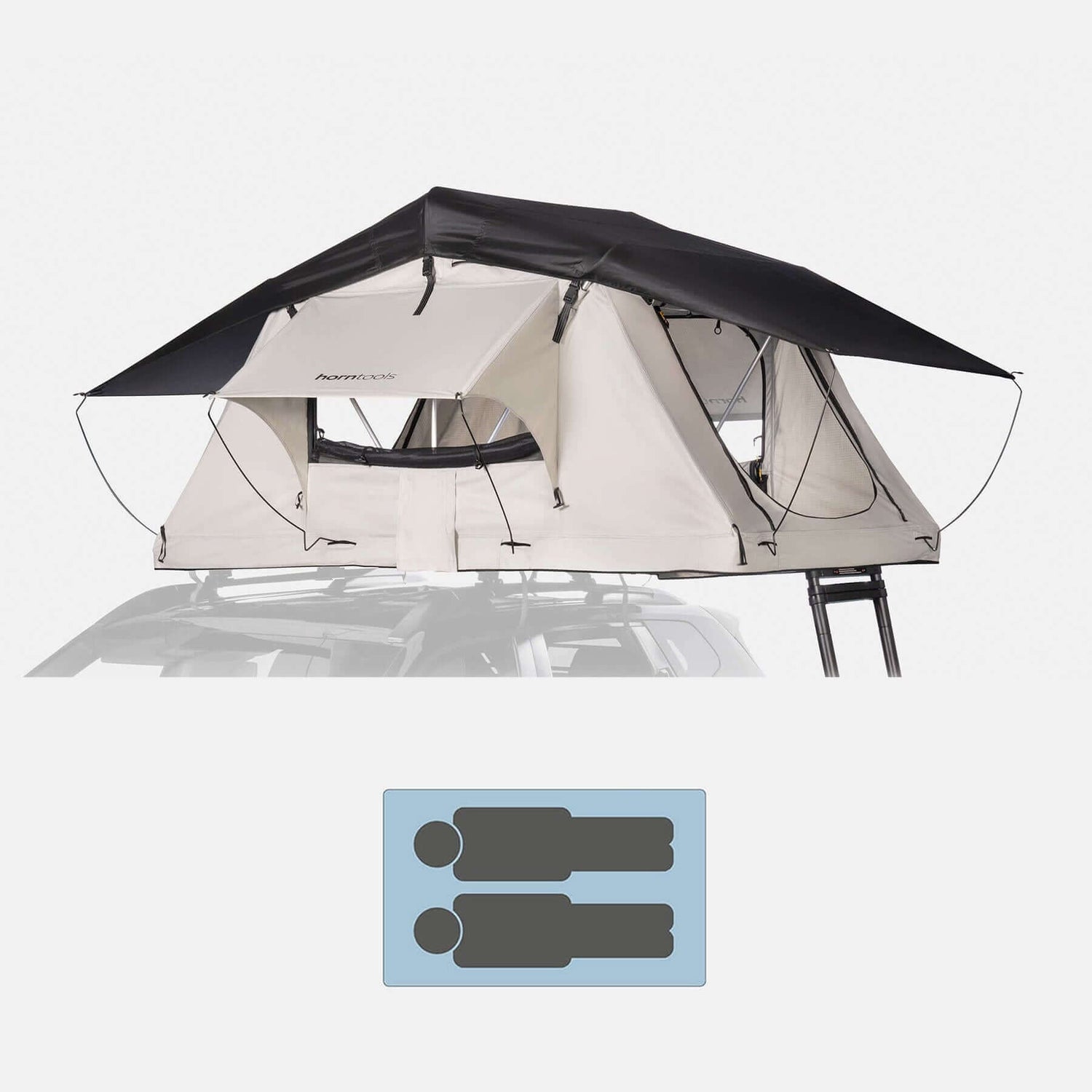 Horntools Dachzelt Track Festival Zelt *Set Bundle* Gratis Campingstühle