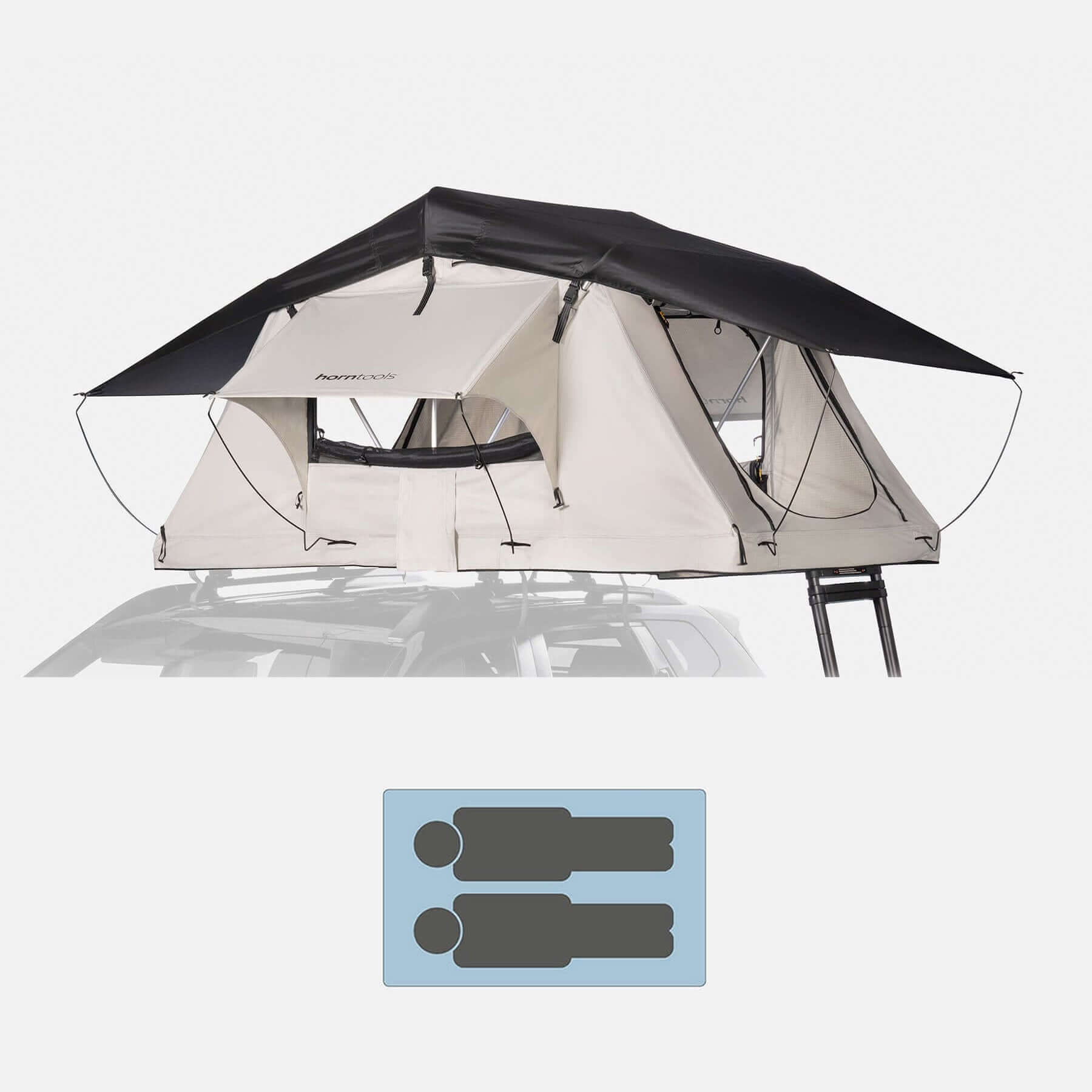 Horntools Dachzelt Track Festival Zelt *Set Bundle* Gratis Campingstühle