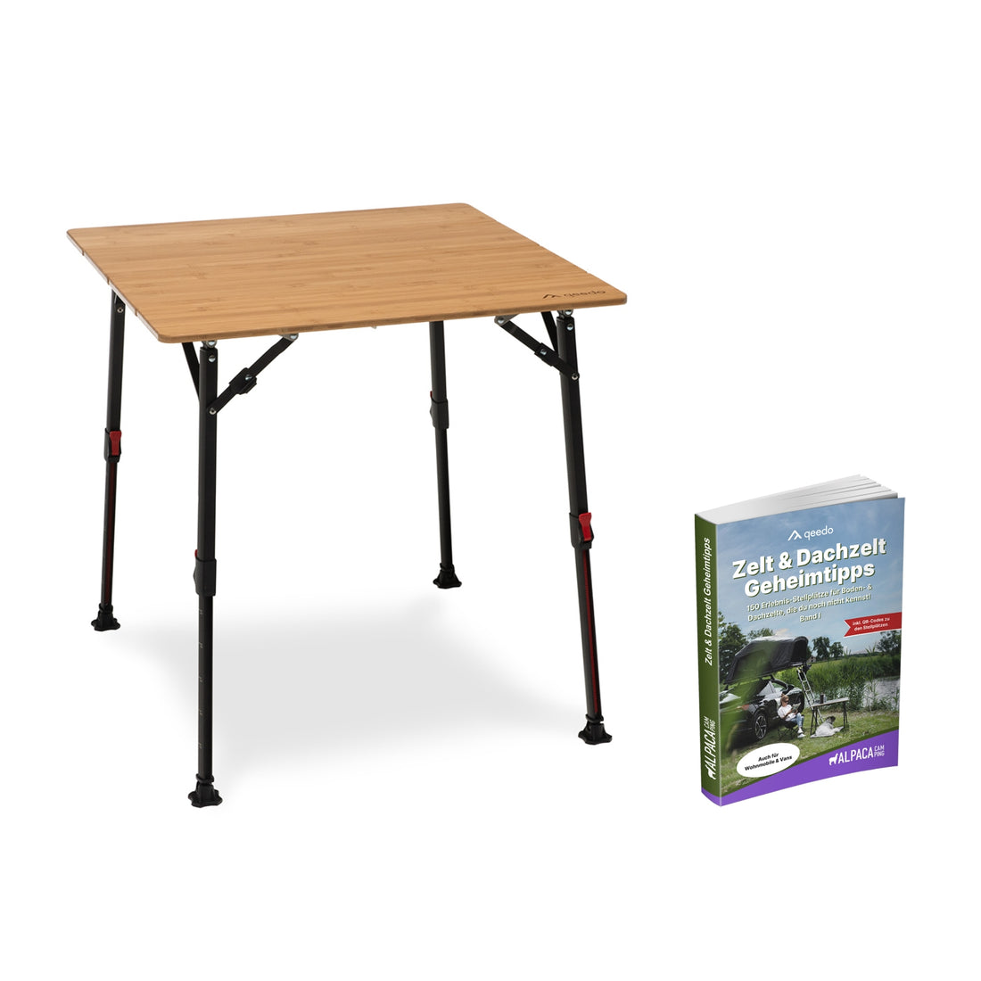 qeedo Quick Kimmy S 70x70 cm + AlpacaCamping Zelt &amp; Dachzelt Geheimtipps - Band I