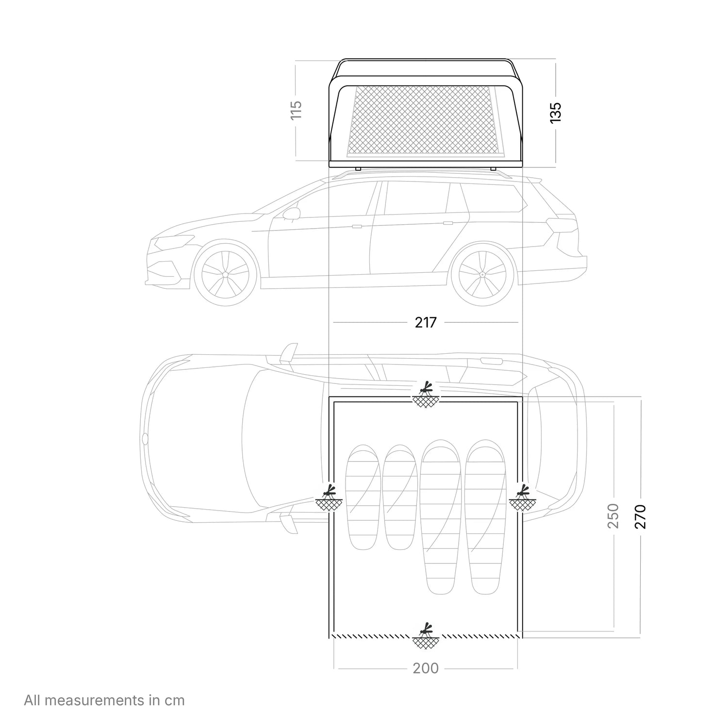 Qeedo Freedom Family 4 Rooftop Tent