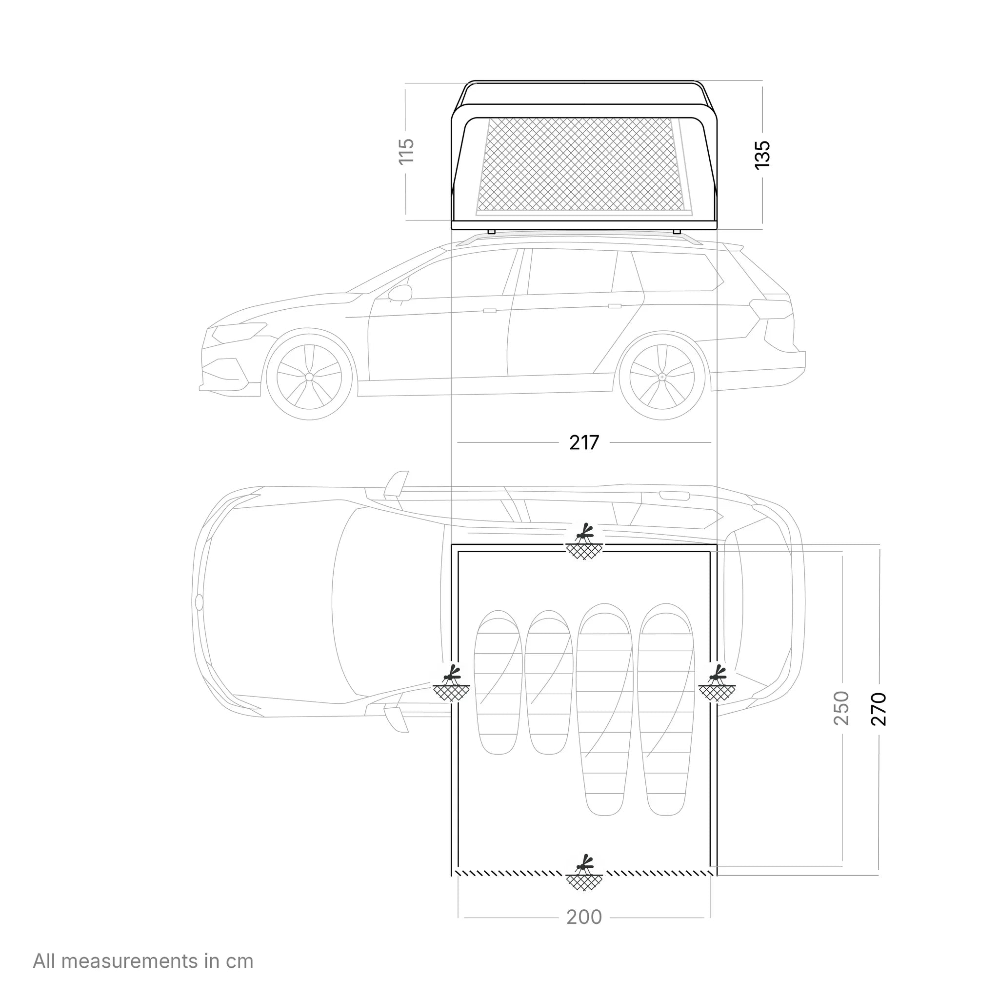 Qeedo Freedom Family 4 Rooftop Tent
