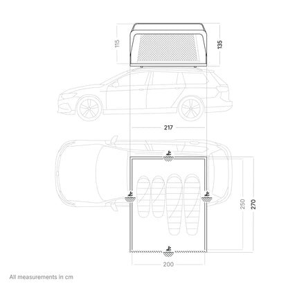 Qeedo Freedom Family 4 Rooftop Tent