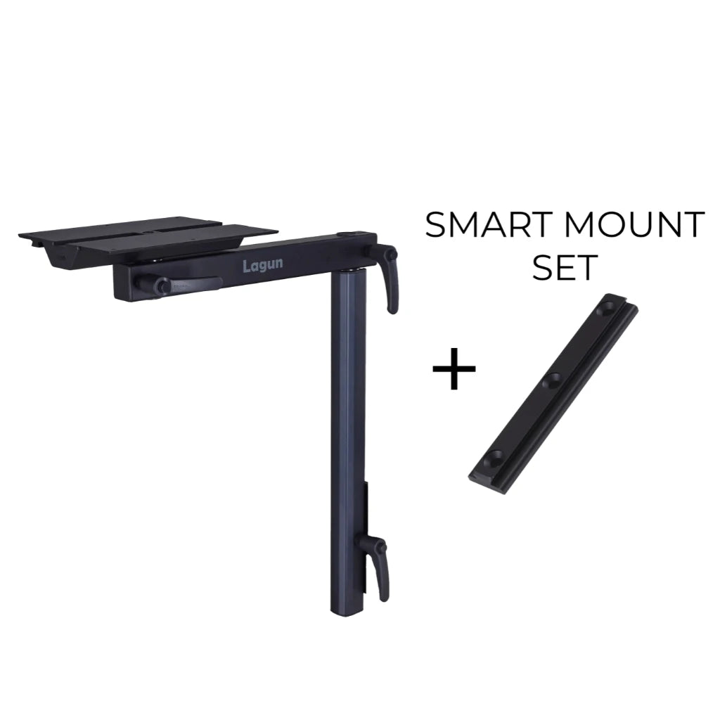 Lagun Table Leg Set with Smart Mounting Plate - Black