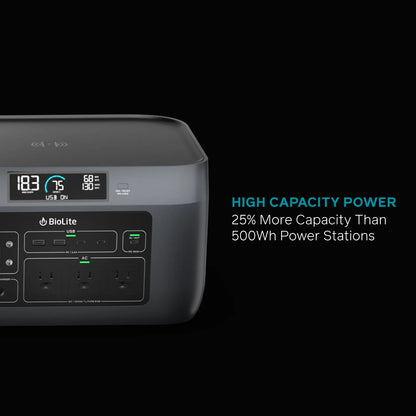 BioLite BaseCharge 600 - Solar-Generator/Akku mit 622 Wh