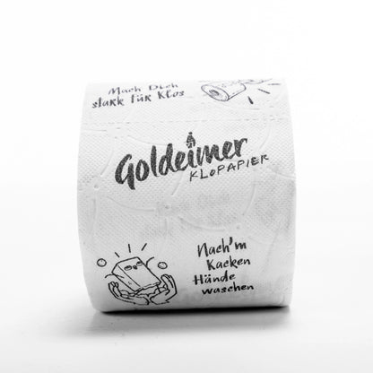 Goldeimers soziales Klopapier - 5 Packungen, 40 Rollen