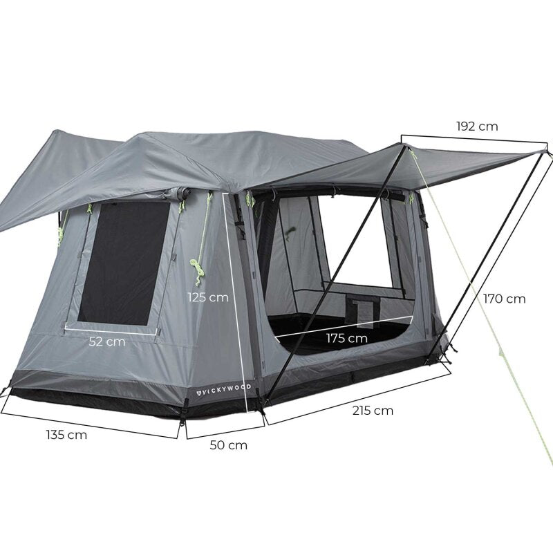 Vickywood Inflatable Freestanding Camping Tent 140 Grey