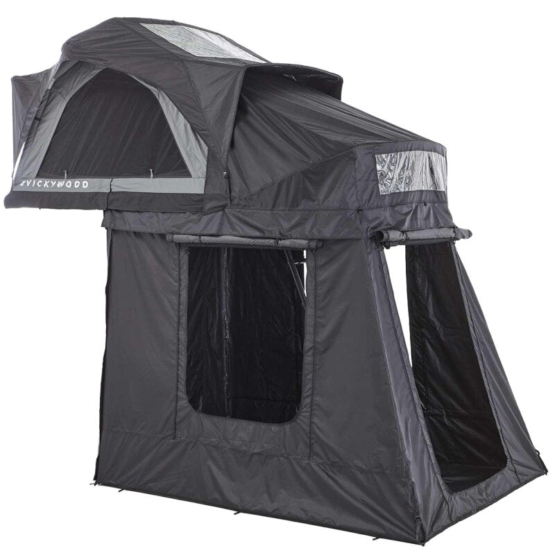 Vickywood Luft-Klappzelt BAOBAB AIR 135 grau mit Vorzelt + Thermo-Innenzelt