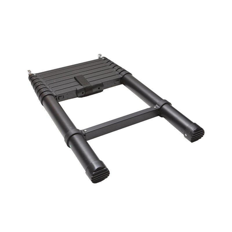 Vickywood Teleskopleiter Aluminium 230 cm schwarz für Hartschalen-Dachzelt CUMARU