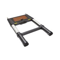 Vickywood Teleskopleiter Aluminium 230 cm schwarz für Hartschalen-Dachzelt CUMARU
